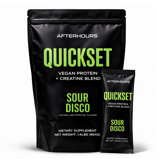 Afterhours QuickSet – Sour Disco | Protein + Creatine Stick Packs